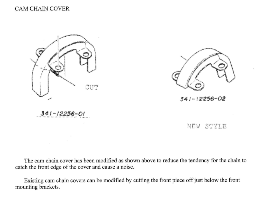 Cam Chain Cover 341-12256-02 Modifiziert